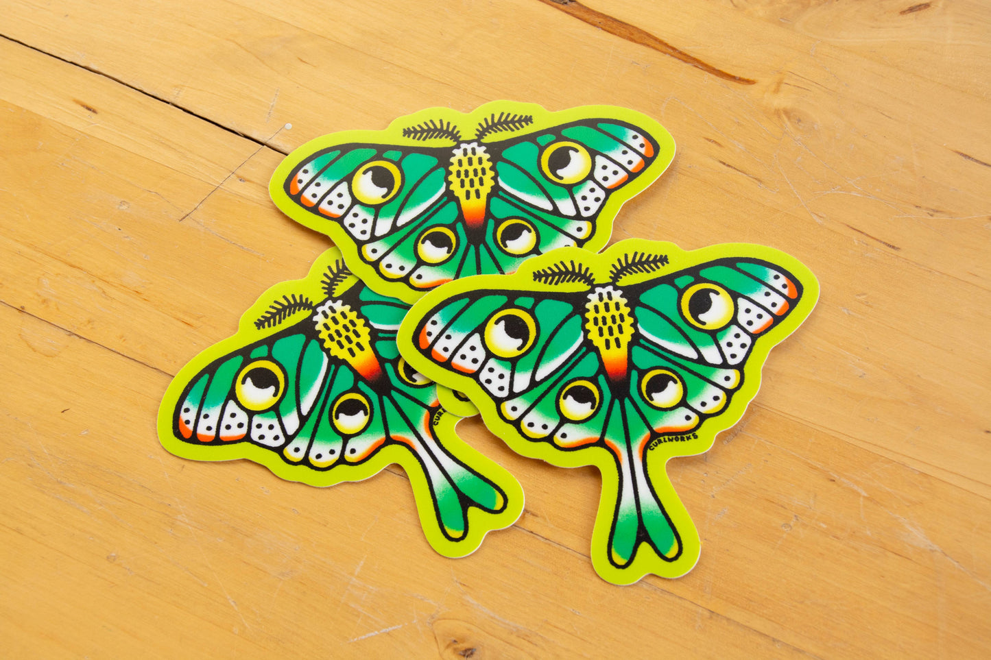 Luna Moth - 3" Vinyl Sticker