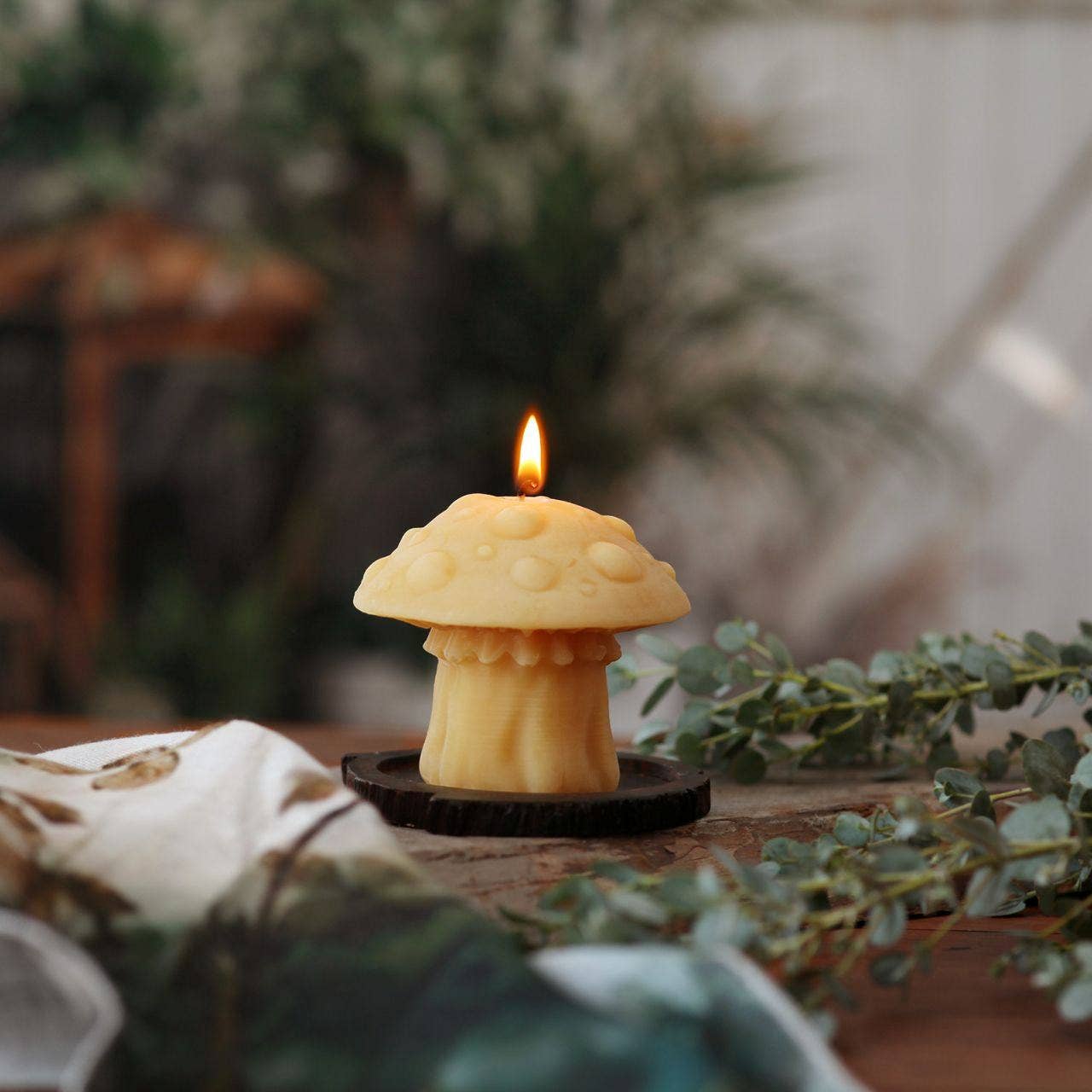 Beeswax Mushroom Candles