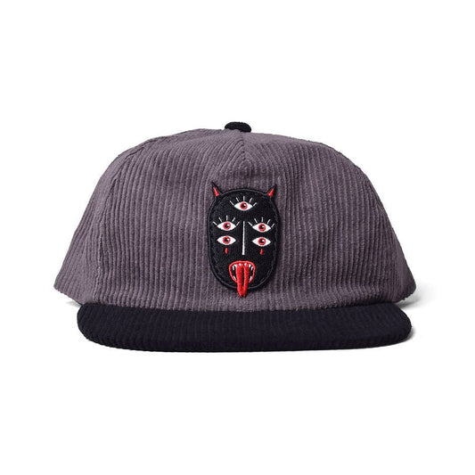 Charcoal Corduroy Snake Lord Hat