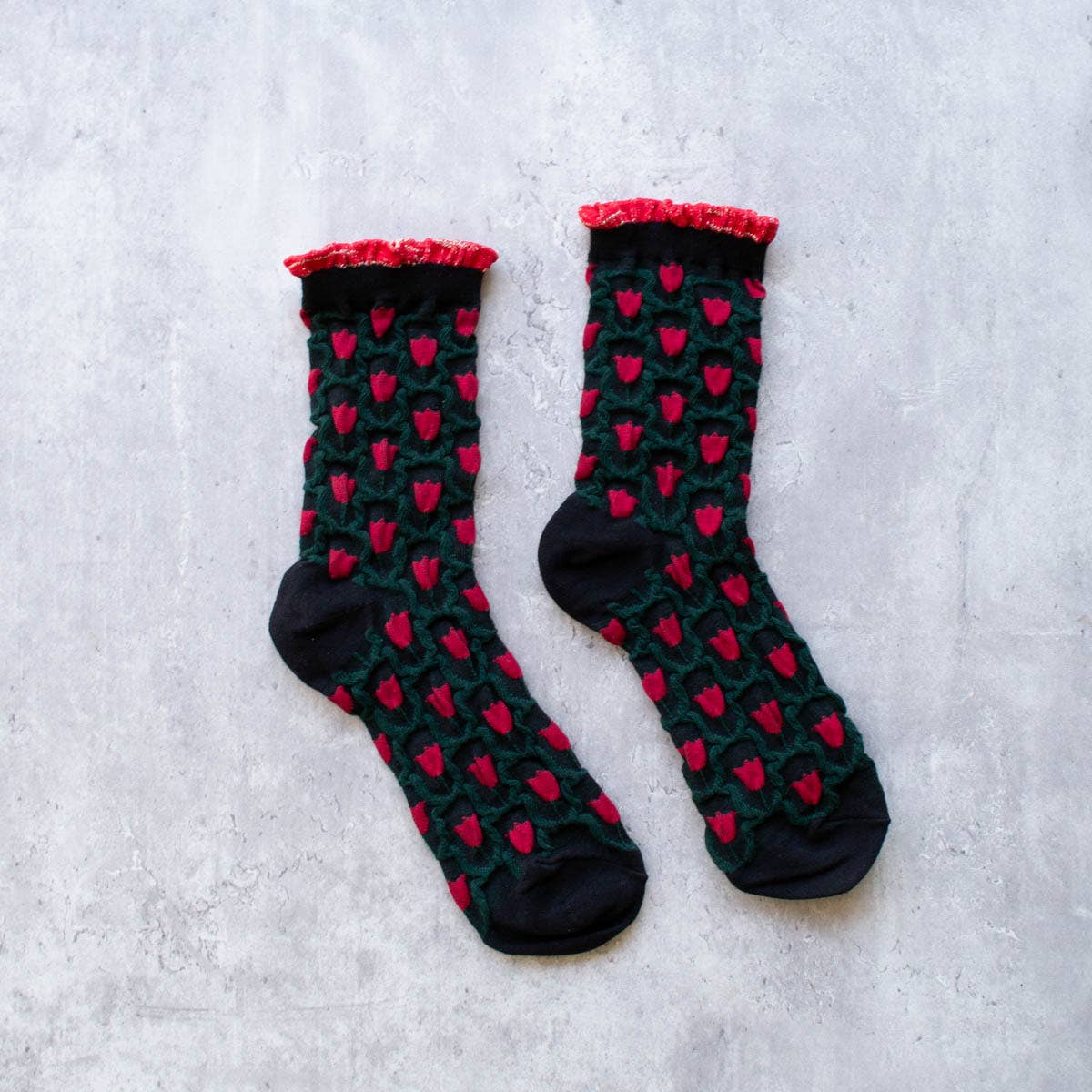 Romantic Floral Socks